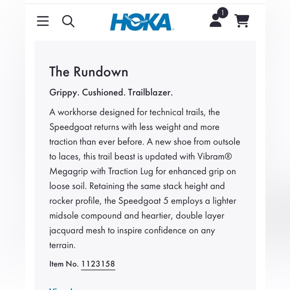 Hoka Speedgoat 5 Sneaker Size 5 - Picture 5 of 5